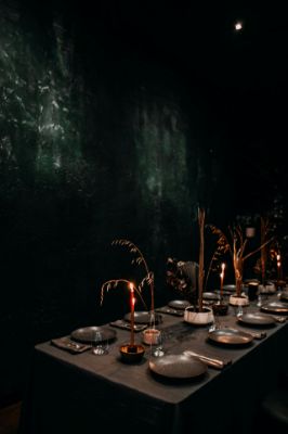Picture of Black Themed Dinner 